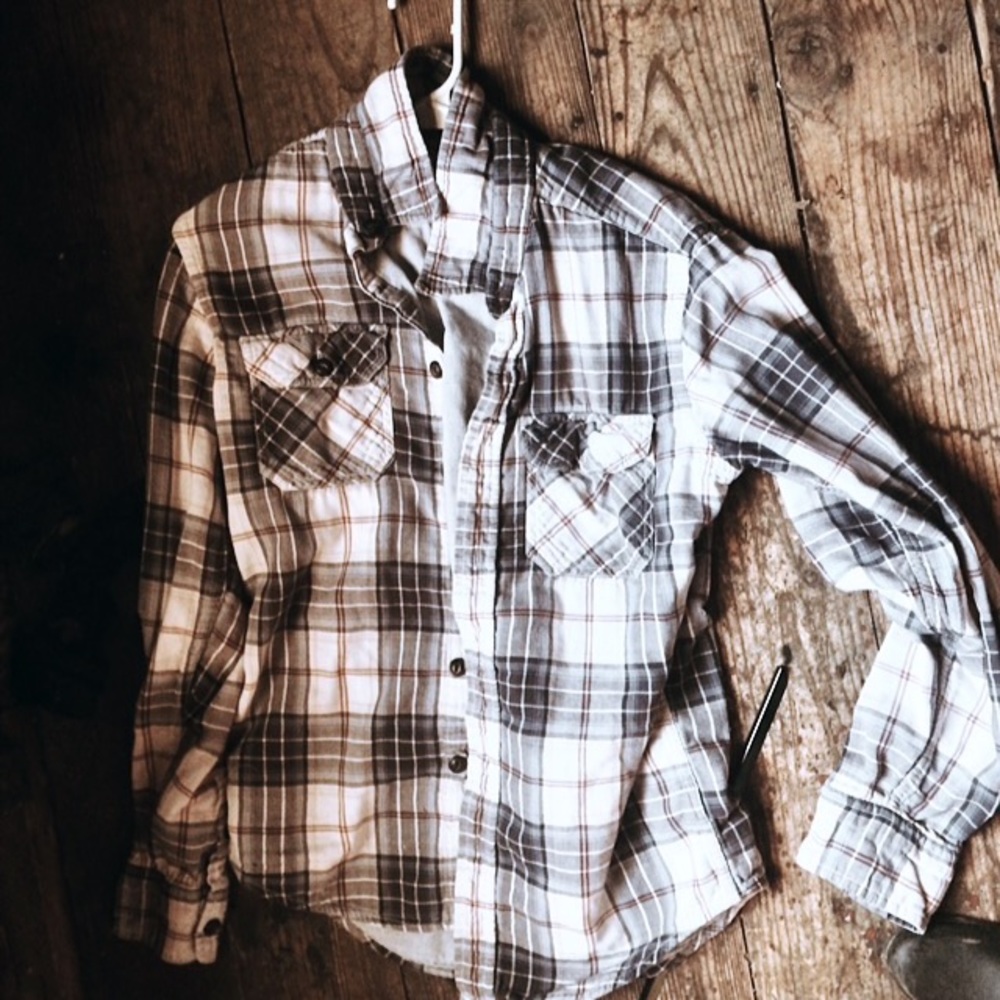 Plaid button up shirt